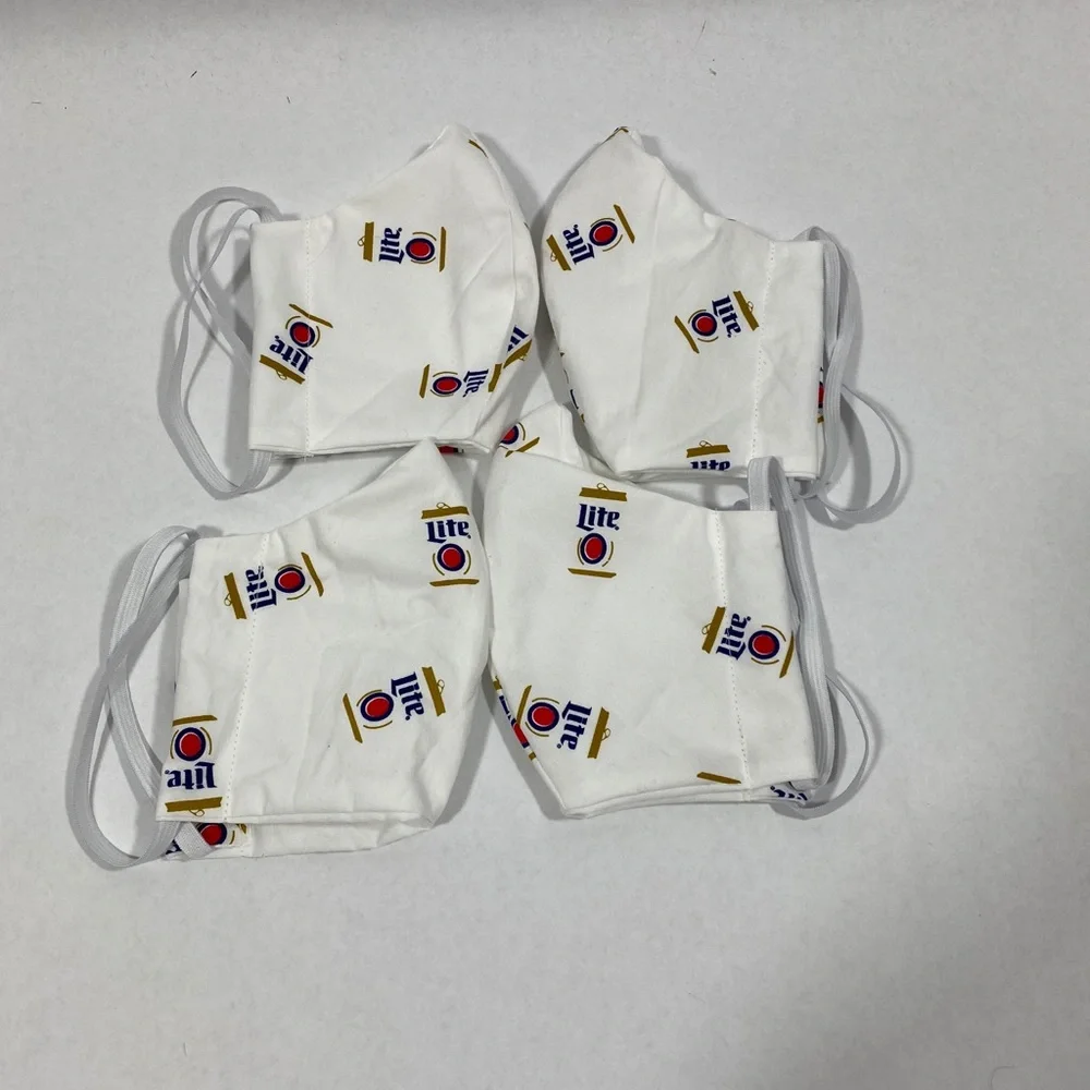 Miller lite beer face mask‎